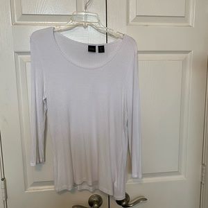 Catherine Malandrino Long Sleeve Rib Knit Top L